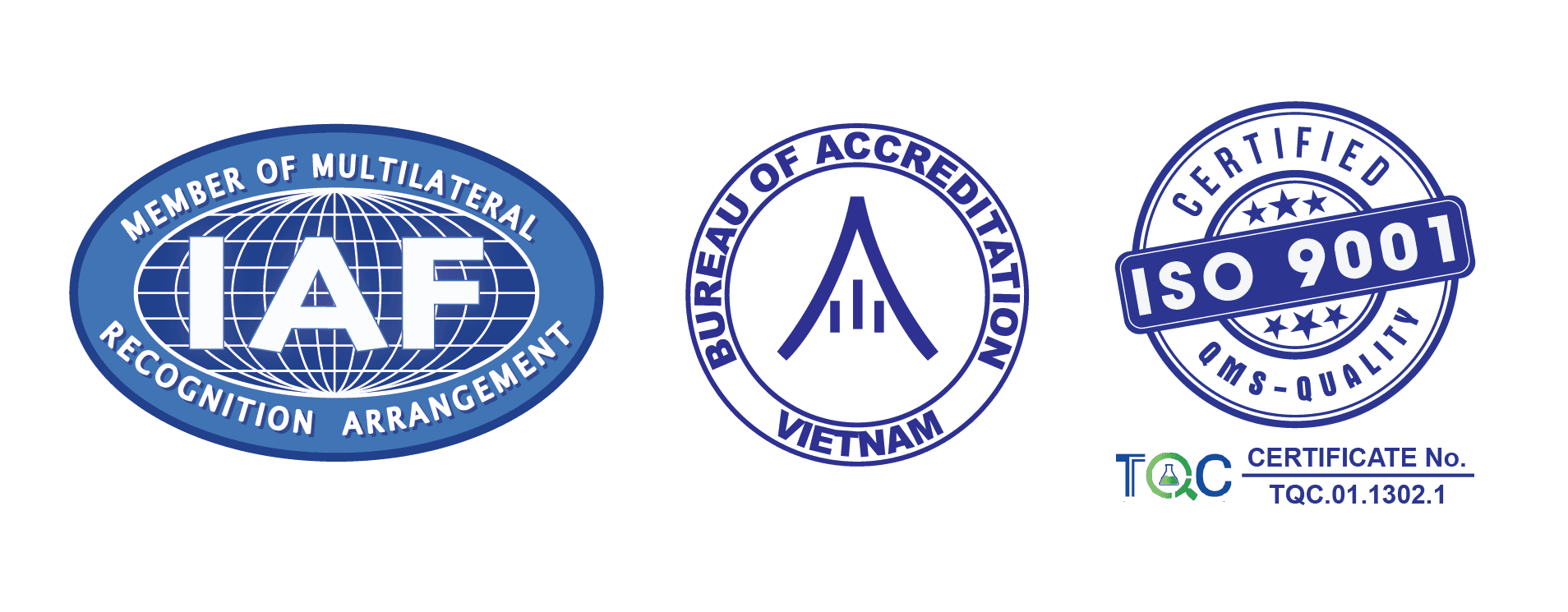 VietGAP, GlobalGAP, ASC, Organic, ISO 9001, HACCP